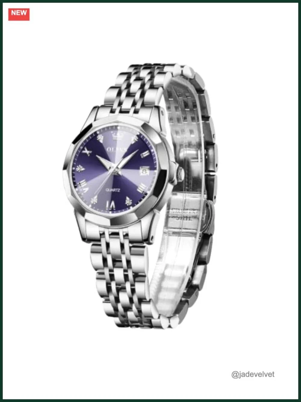 Women's Analog Quartz Stainless Steel Wrist Watch Water-Resistant Petite Dress
